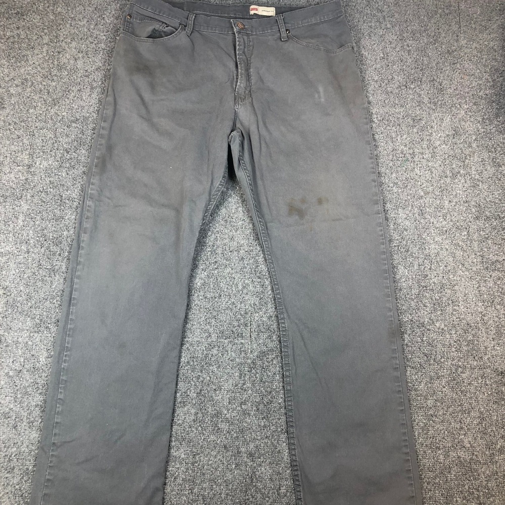 Wrangler Mens Straight Fit Gray Pants 1095WRWGP 38x32